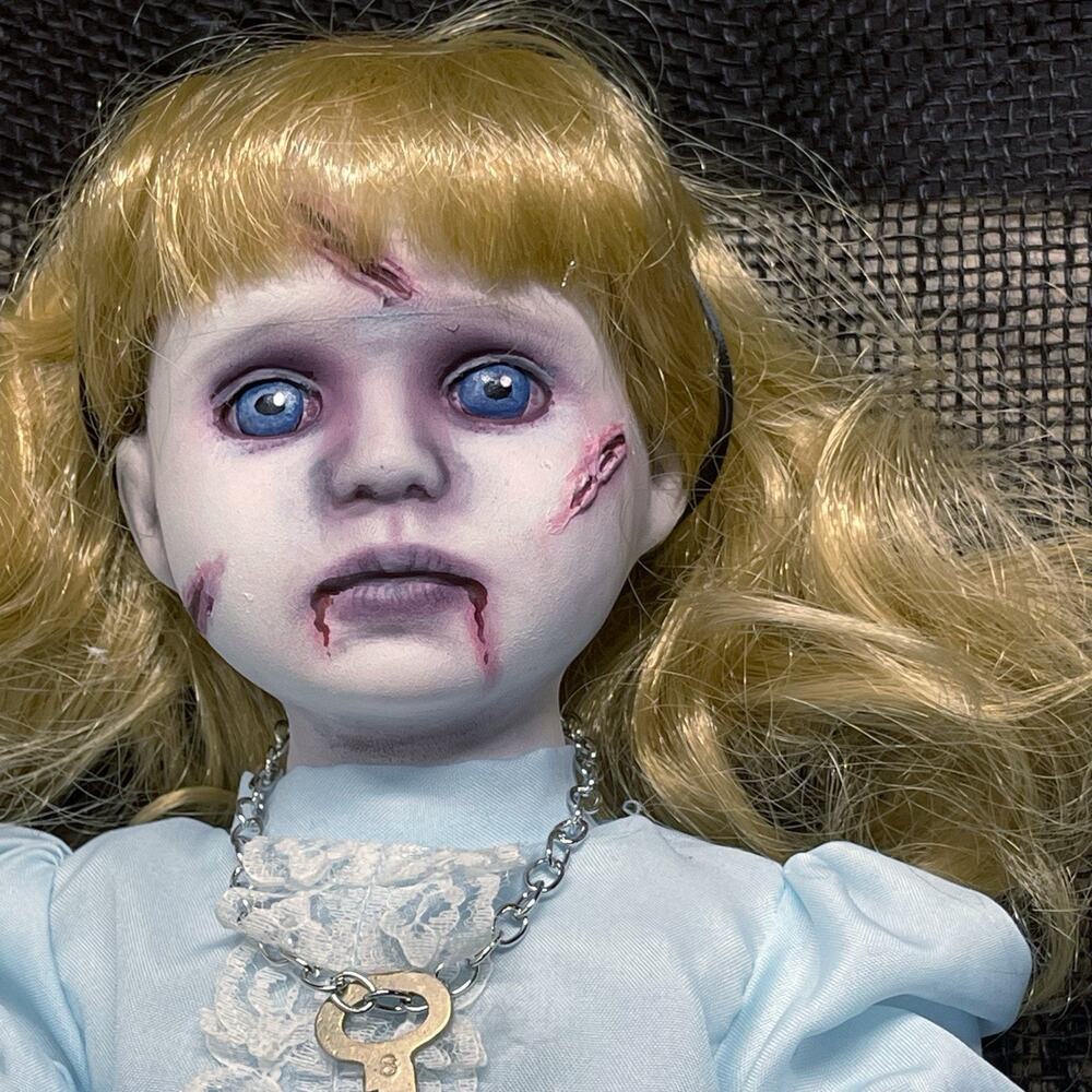 OOAK Creepy Odd 15” Haunting Ghost Undead Spirit Alice Halloween Horror Art Doll